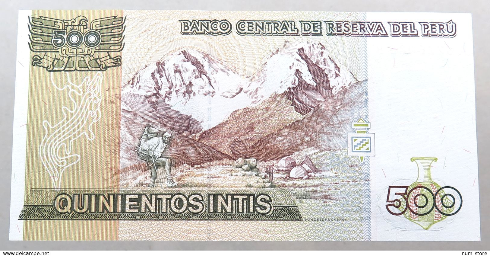 PERU 500 INTIS 1987 TOP #alb049 0731 - Peru