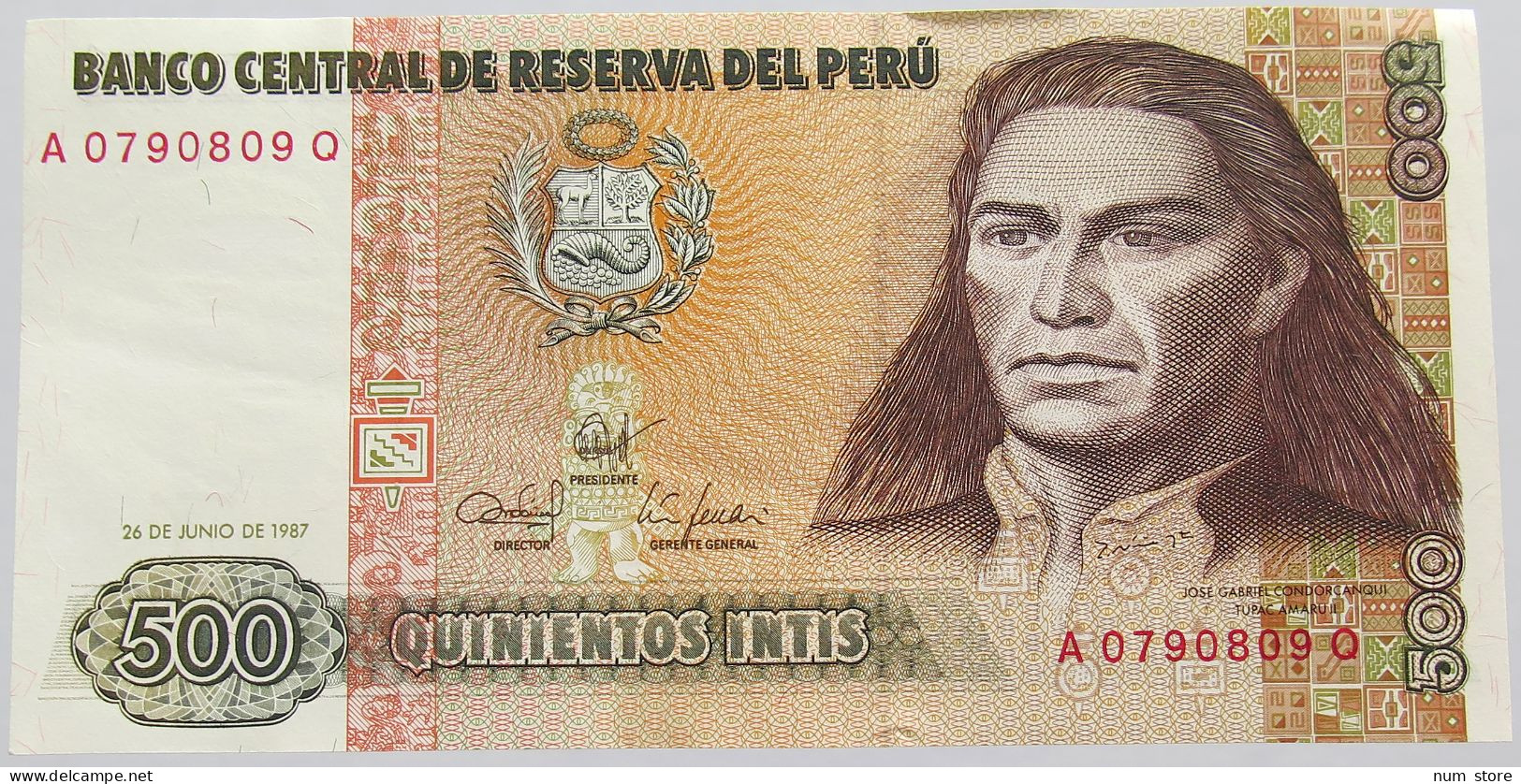 PERU 500 INTIS 1987 #alb018 0127 - Peru