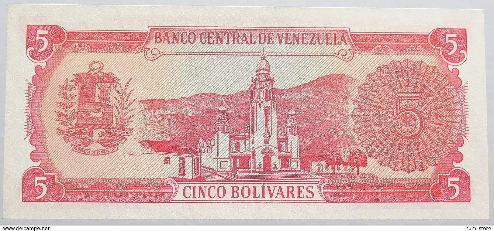 VENEZUELA 5 BOLIVARES 1989 TOP #alb014 0109 - Venezuela