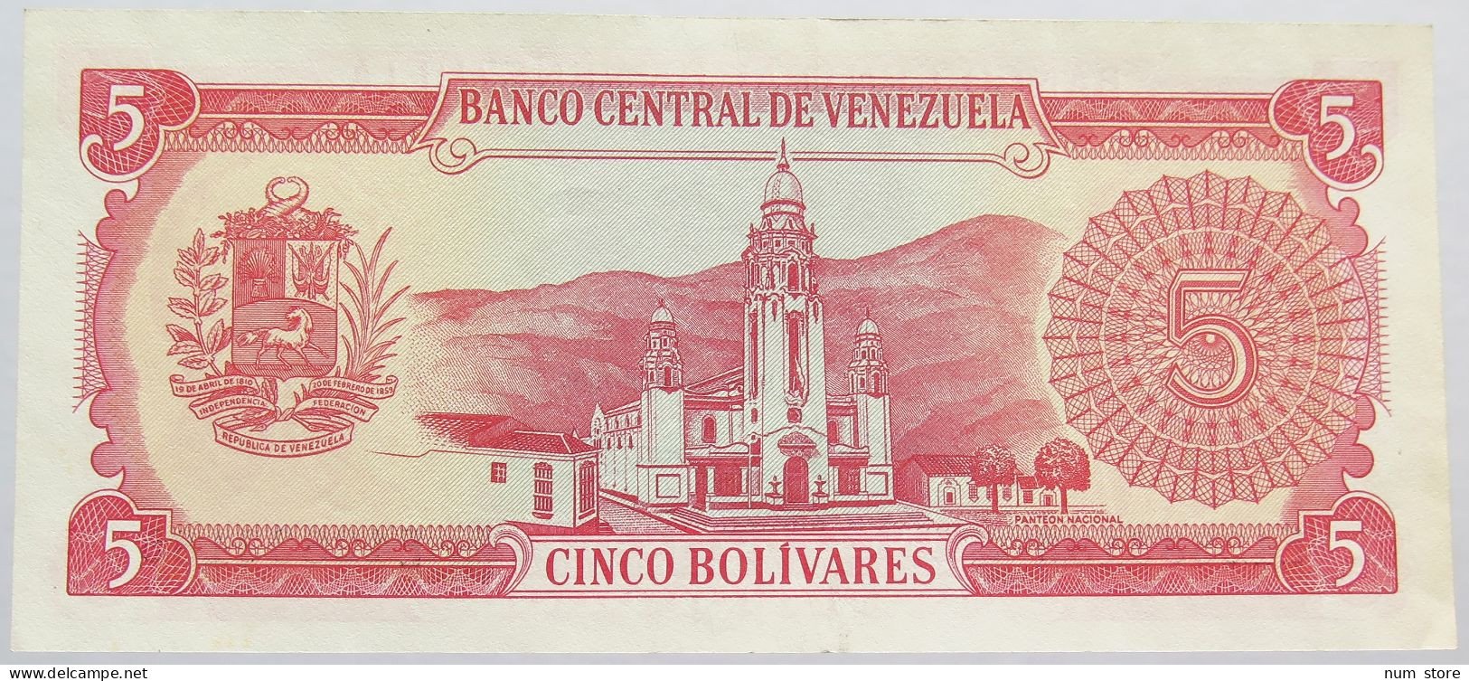 VENEZUELA 5 BOLIVARES 1989 TOP #alb013 0325 - Venezuela