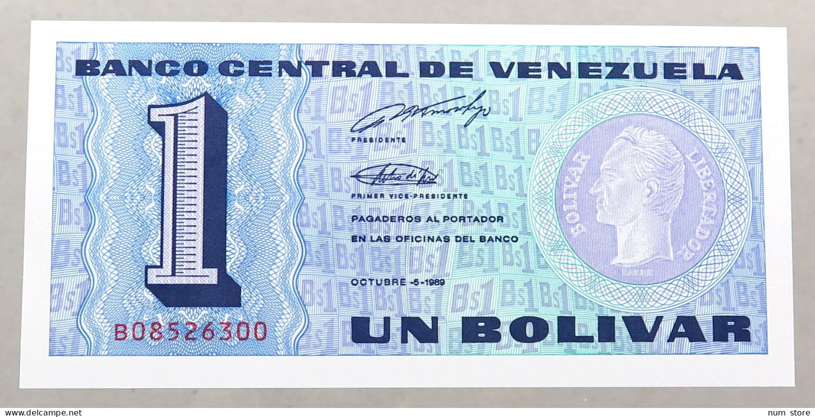 VENEZUELA 1 BOLIVAR 1989 TOP #alb051 0431 - Venezuela