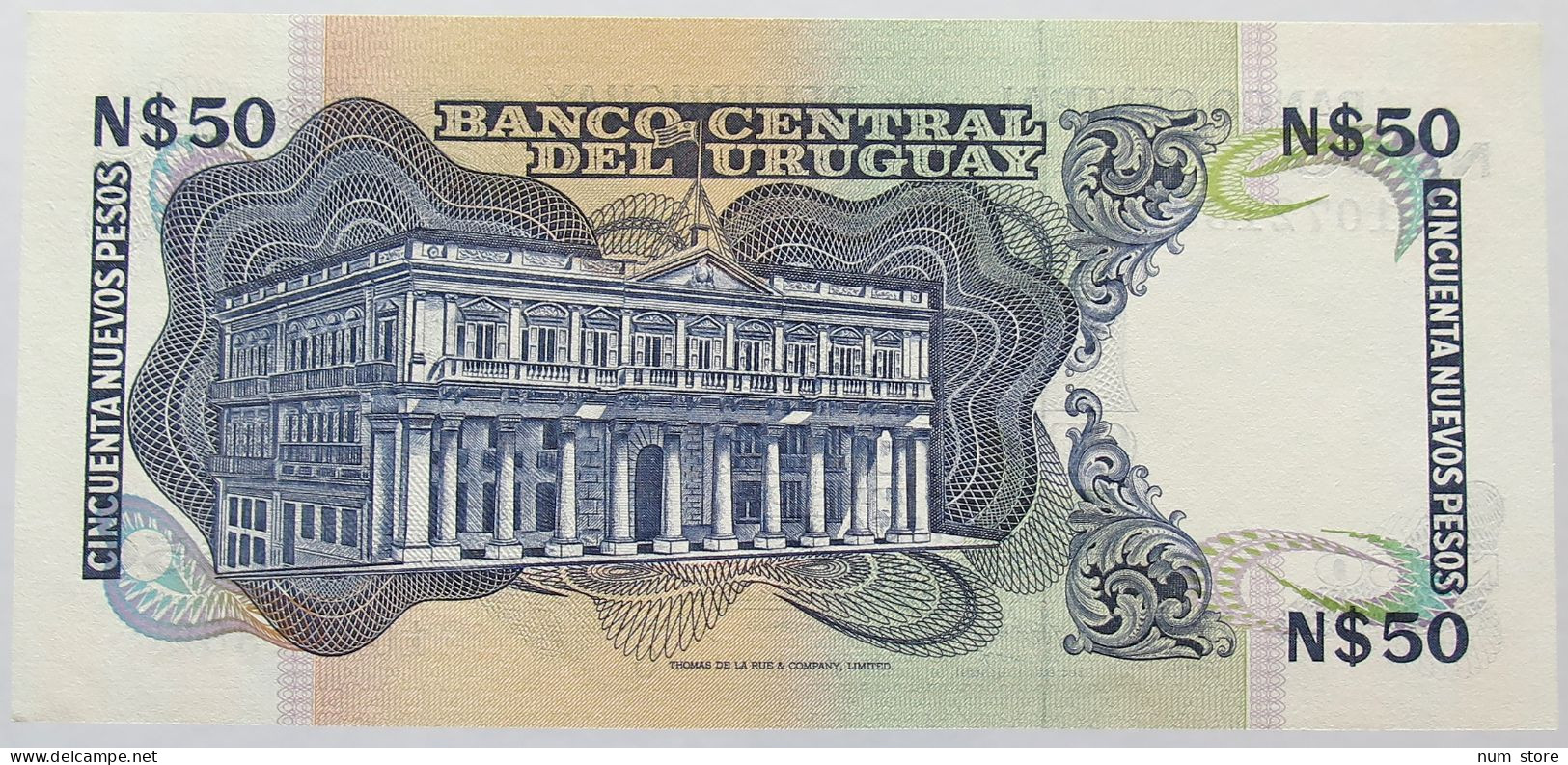 URUGUAY 50 PESOS 1989 TOP #alb016 0319 - Uruguay