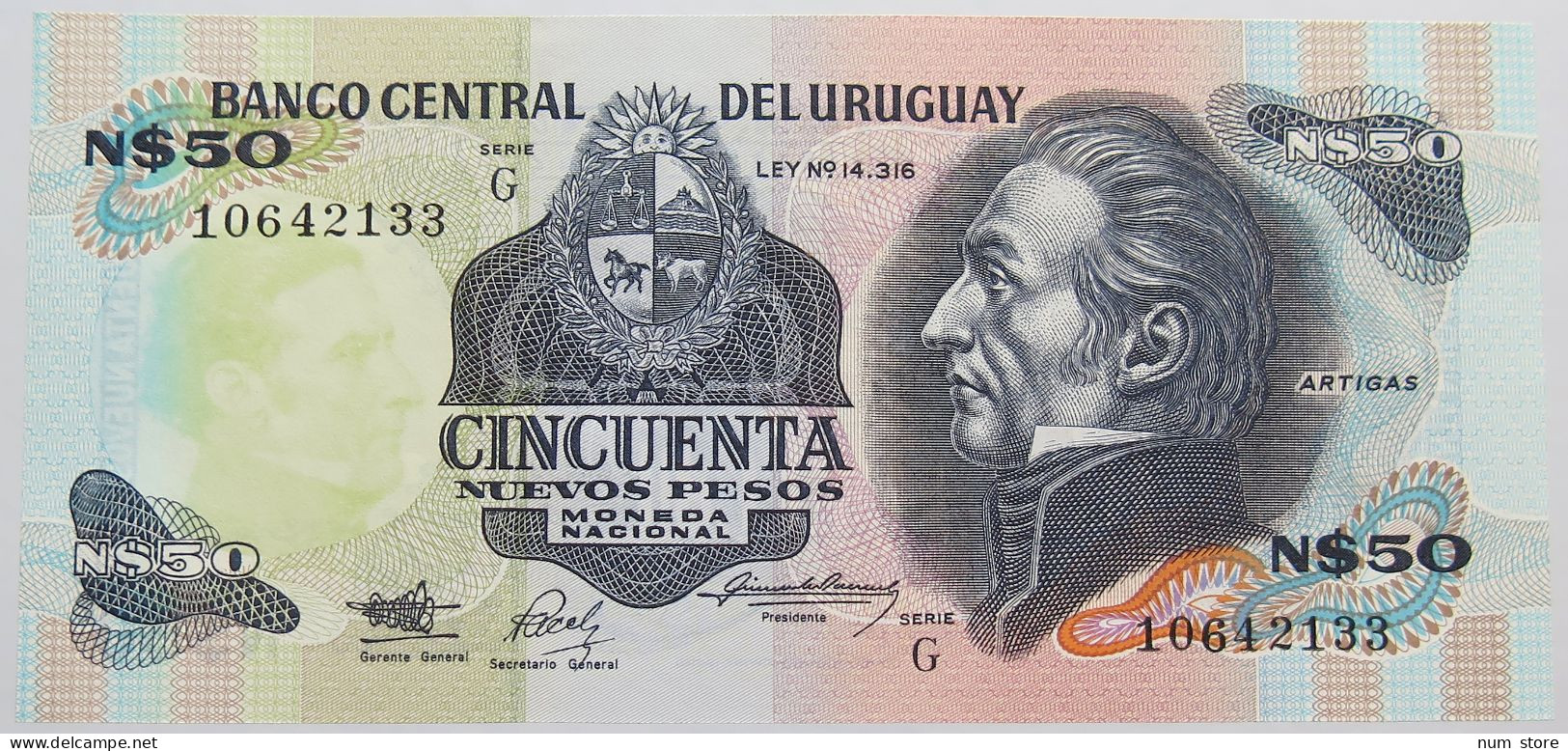 URUGUAY 50 PESOS TOP #alb014 0027 - Uruguay