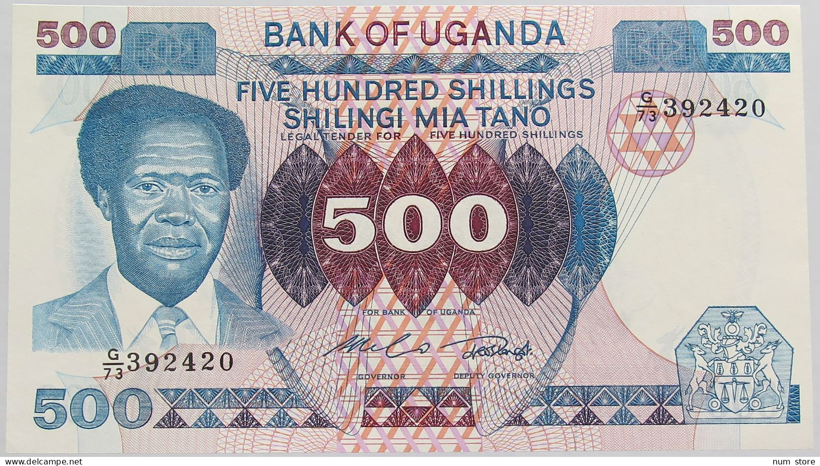 UGANDA 500 SHILLINGS UNC #alb018 0215 - Uganda