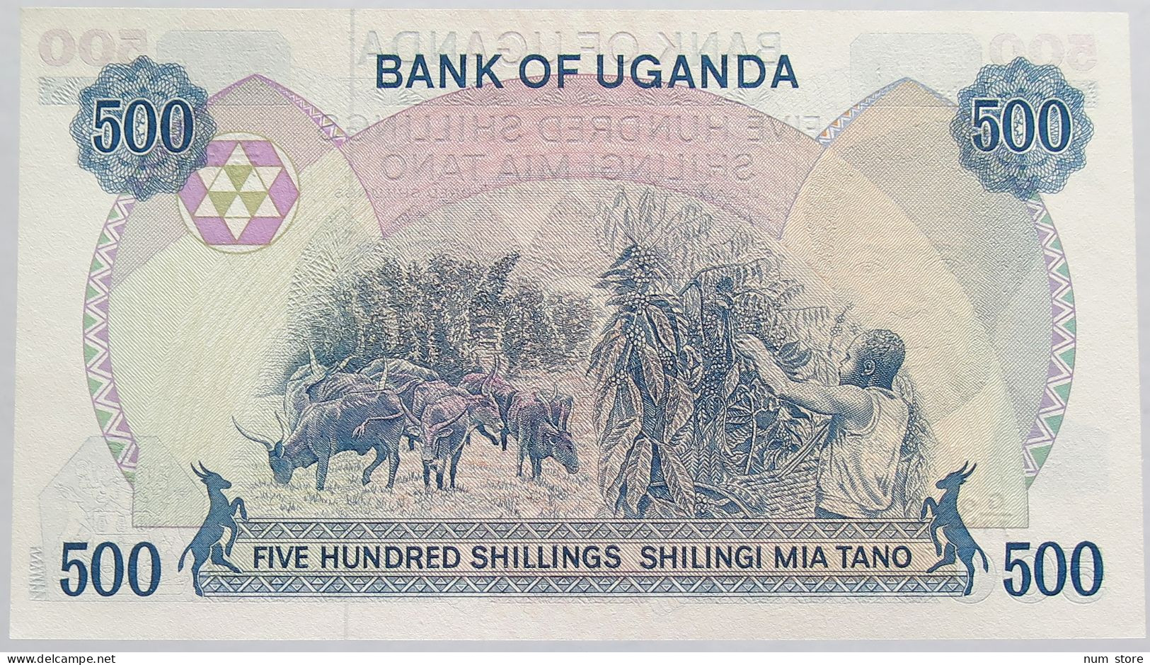 UGANDA 500 SHILLINGS UNC #alb018 0215 - Oeganda
