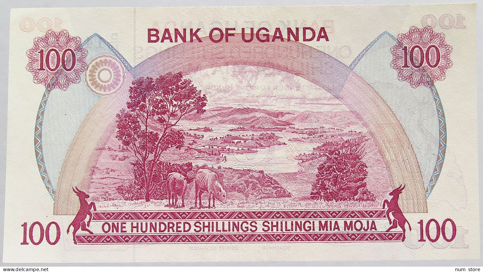 UGANDA 100 SHILLINGS UNC #alb018 0217 - Oeganda