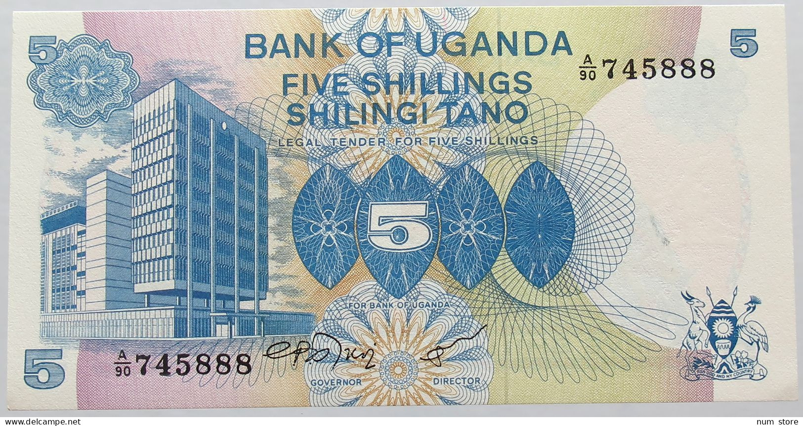 UGANDA 5 SHILLINGS 1982 TOP #alb016 0137 - Ouganda