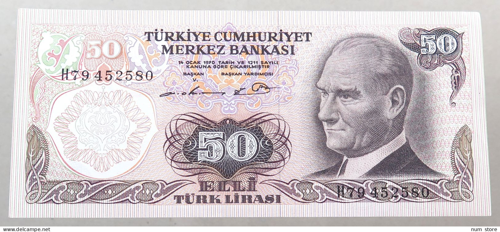 TURKEY 50 LIRASI 1970 TOP #alb049 1183 - Turquie