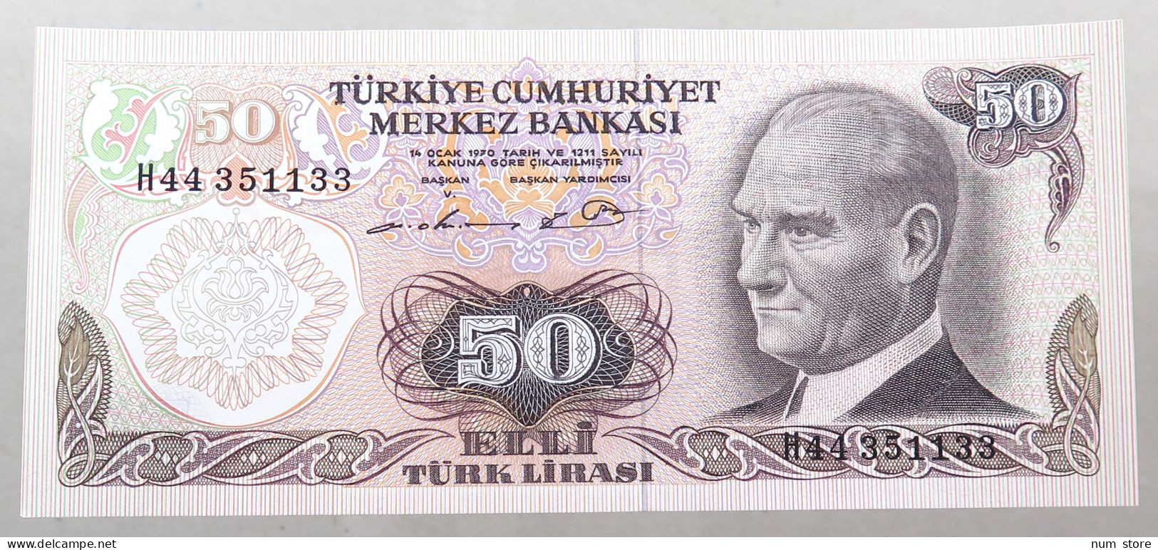 TURKEY 50 LIRASI 1970 TOP #alb049 1179 - Turquie