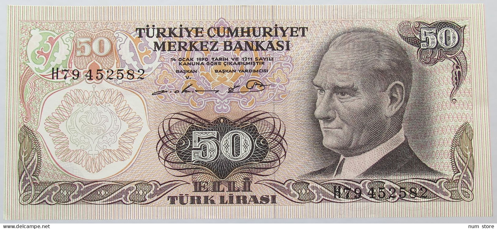 TURKEY 50 LIRASI 1970 TOP #alb016 0339 - Turquie