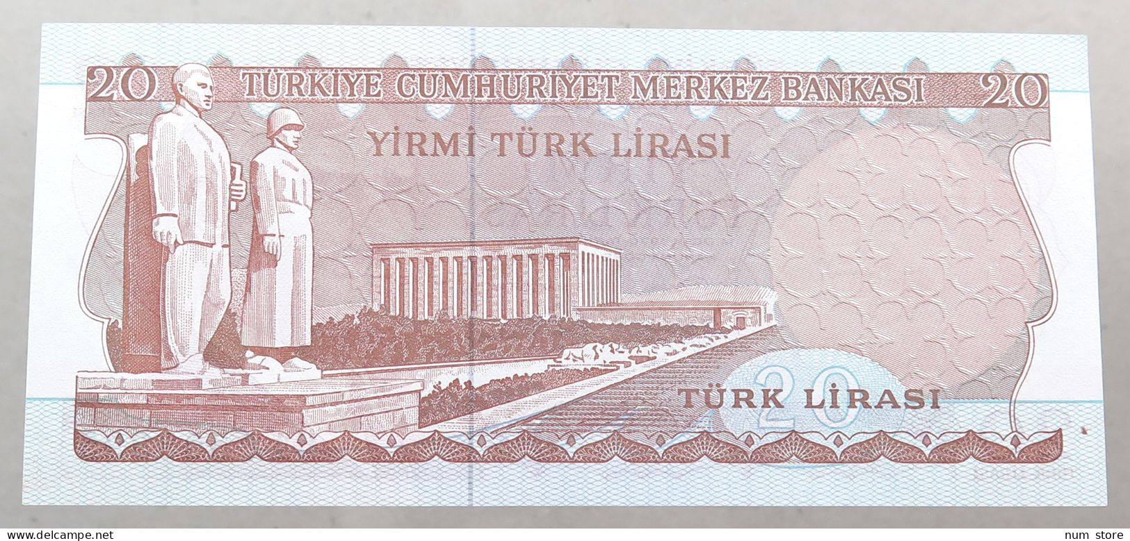 TURKEY 20 LIRASI 1970 TOP #alb049 1171 - Turquie