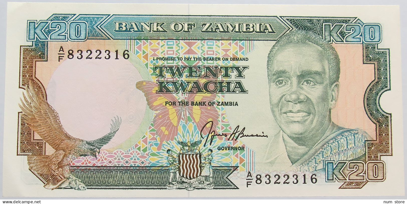 ZAMBIA 20 KWACHA TOP #alb014 0549 - Zambie