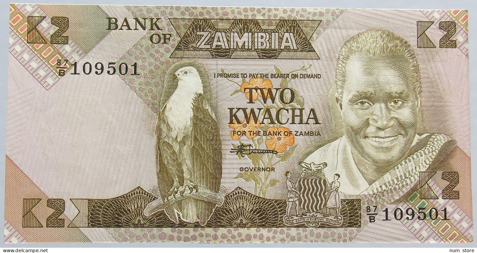 ZAMBIA 2 KWACHA #alb003 0101 - Zambie