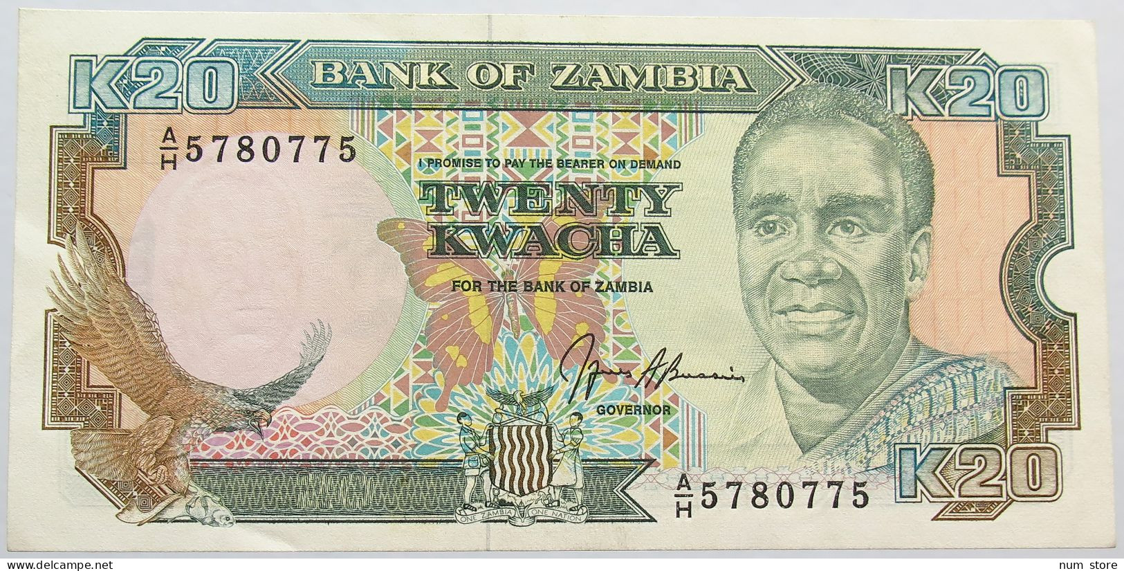 ZAMBIA 20 KWACHA TOP #alb013 0301 - Zambie