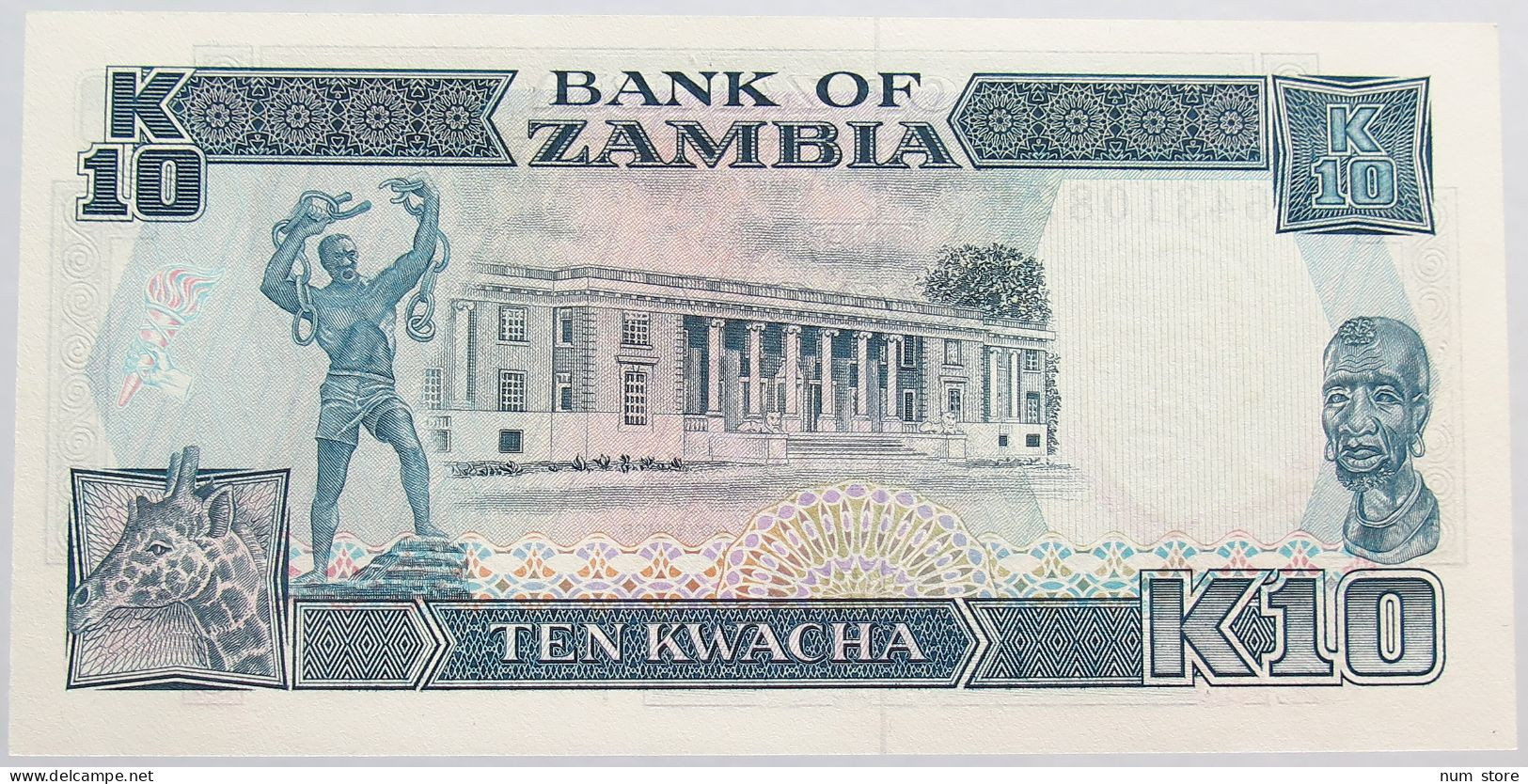 ZAMBIA 10 KWACHA TOP #alb014 0547 - Zambie