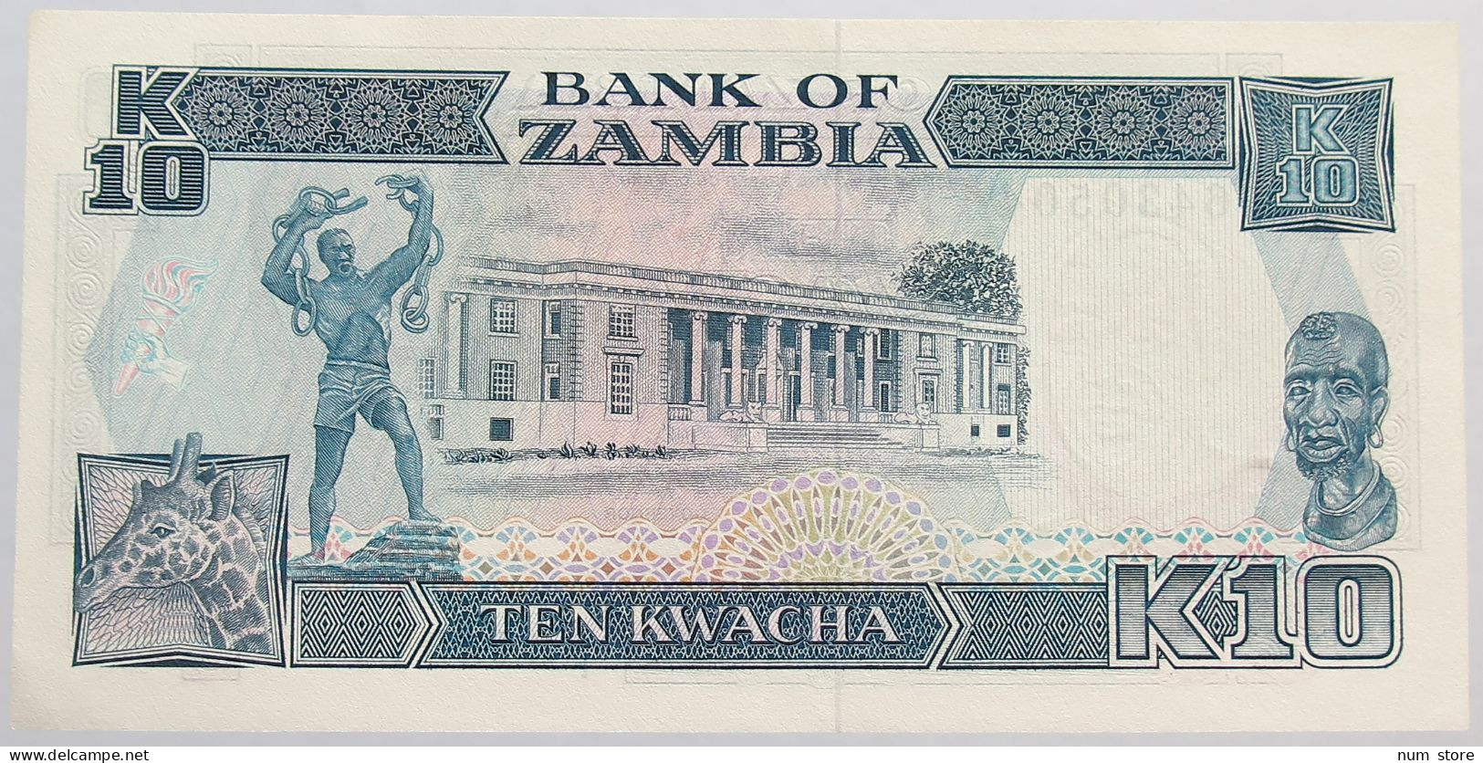 ZAMBIA 10 KWACHA TOP #alb014 0537 - Zambie