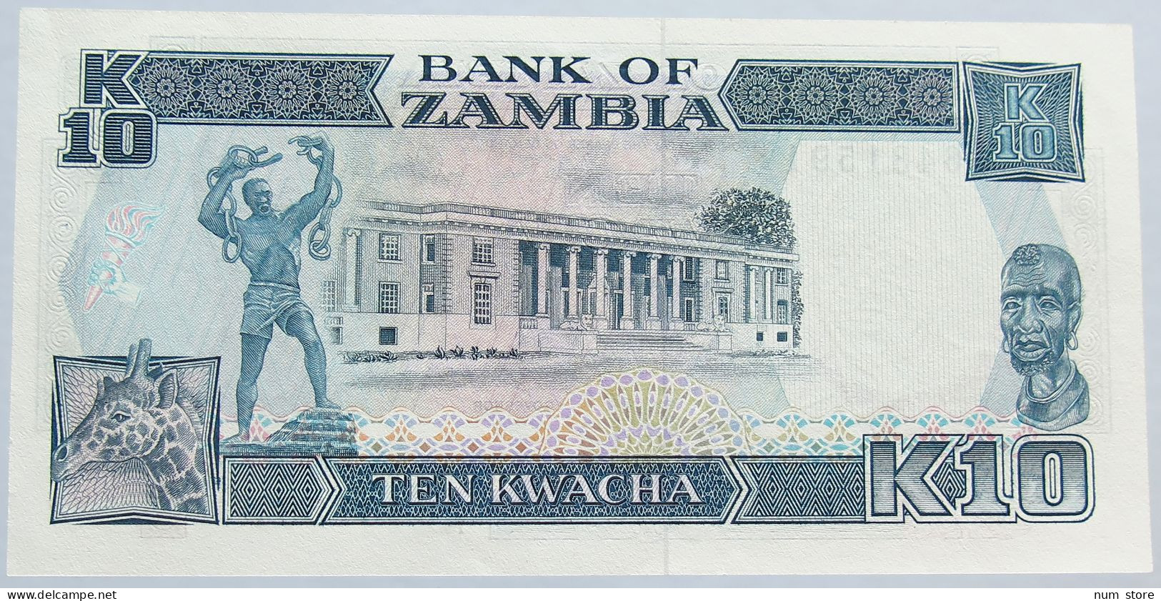 ZAMBIA 10 KWACHA 1991 #alb003 0045 - Zambie