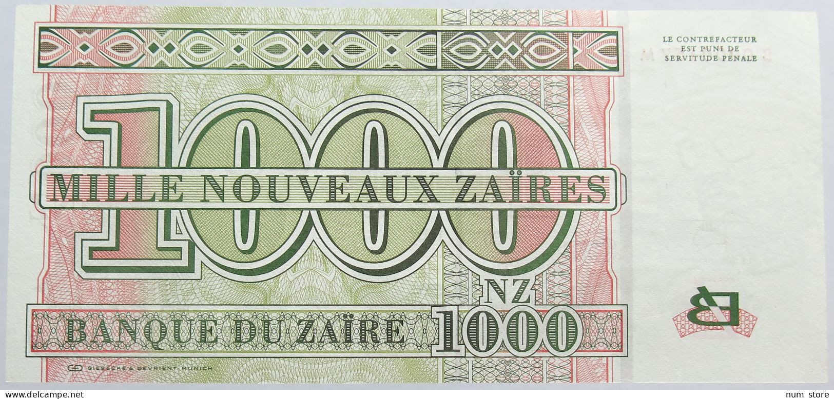 ZAIRE 1000 ZAIRES 1995 TOP #alb014 0553 - Zaïre