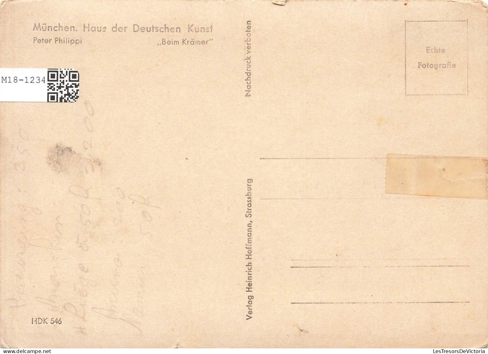 PEINTURES - TABLEAUX - Munchen - Haus Der Deutschen Kunst - Peter Philippi - Carte Postale Ancienne - Peintures & Tableaux
