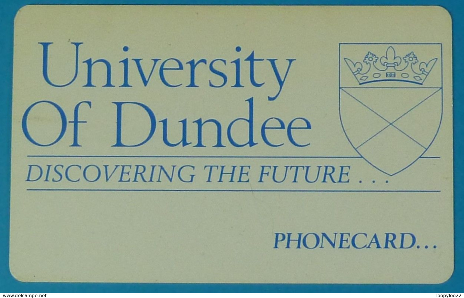 UK - Great Britain - International Payphones Scotland - IPL - University Of Dundee - 50 Units - [ 5] Eurostar, Cardlink & Railcall