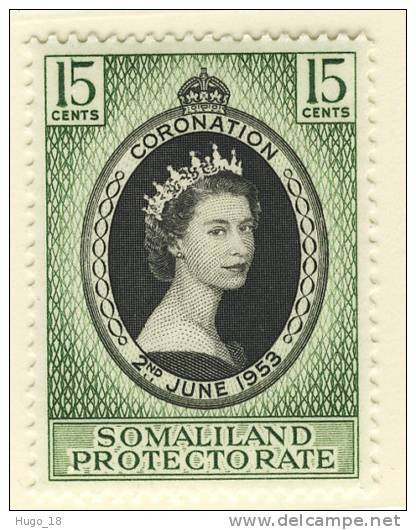 1953 QUEEN ELIZABETH CORONATION  SOMALILAND PROTECTORATE - Somaliland (Protettorato ...-1959)