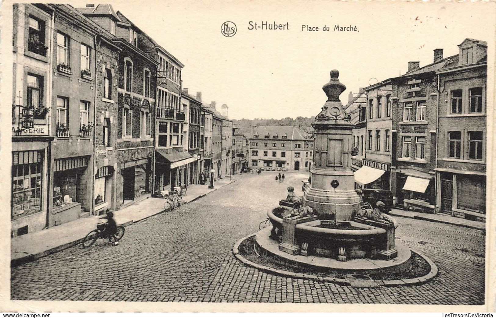 BELGIQUE - Saint Hubert - Place Du Marché - Carte Postale Ancienne - Saint-Hubert