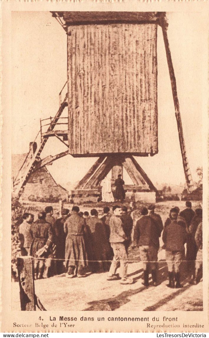 BELGIQUE - Yser - La Messe Dans Un Cantonnement Du Front - Animé - Carte Postale Ancienne - Nieuwpoort