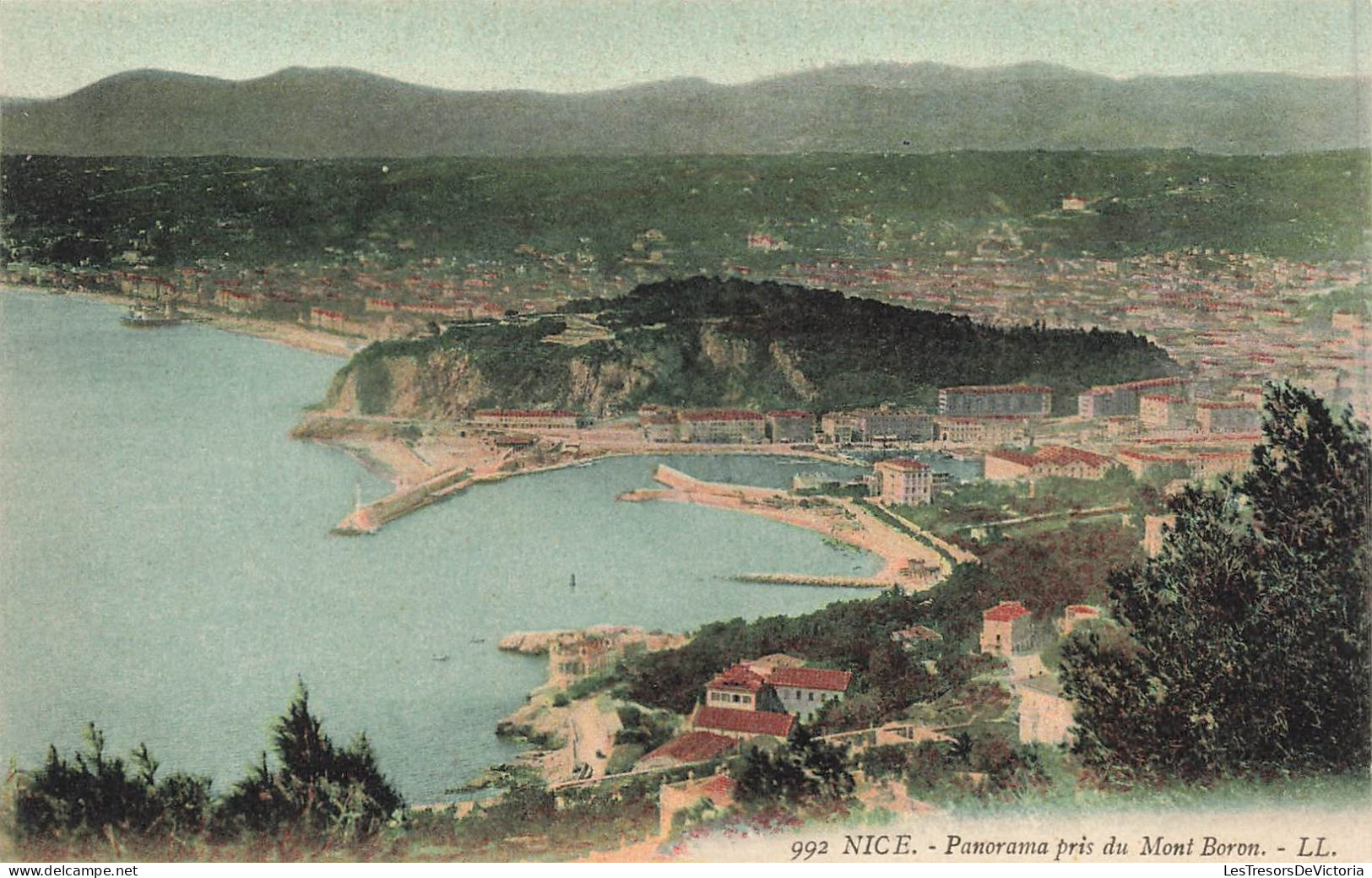 FRANCE - Nice - Panorama De La Ville Pris Du Mont Boron - LL - Colorisé - Carte Postale Ancienne - Multi-vues, Vues Panoramiques