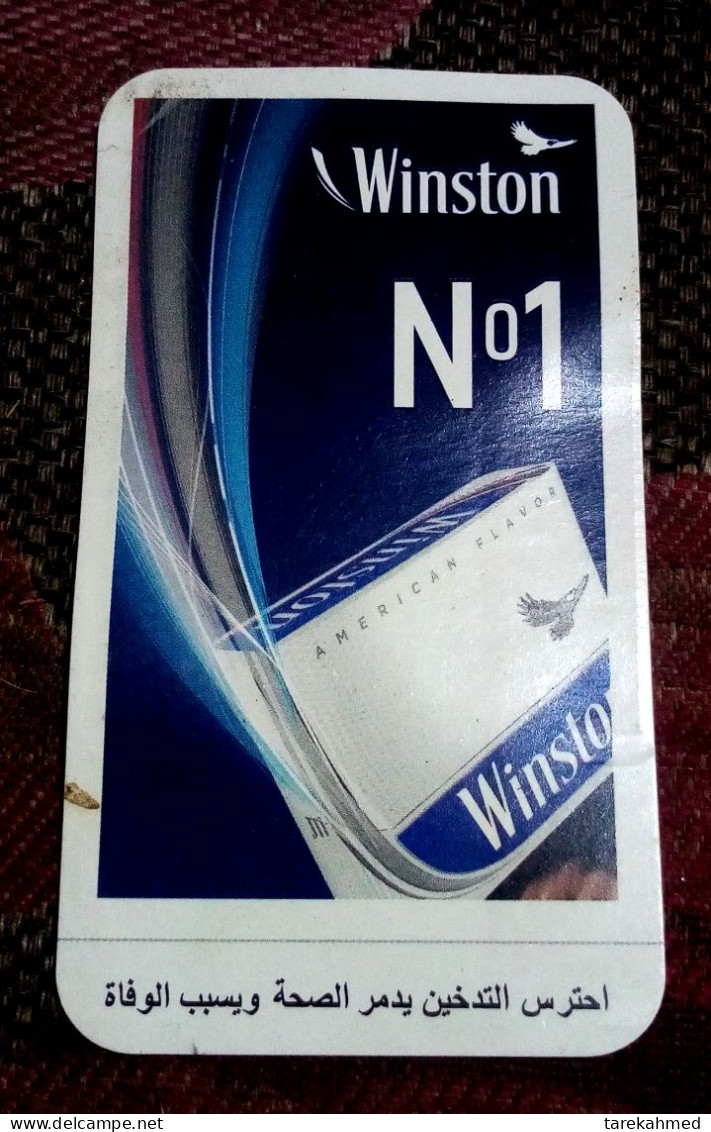 Egypt, Winston Cigarettes Adv. Card - Sonstige & Ohne Zuordnung