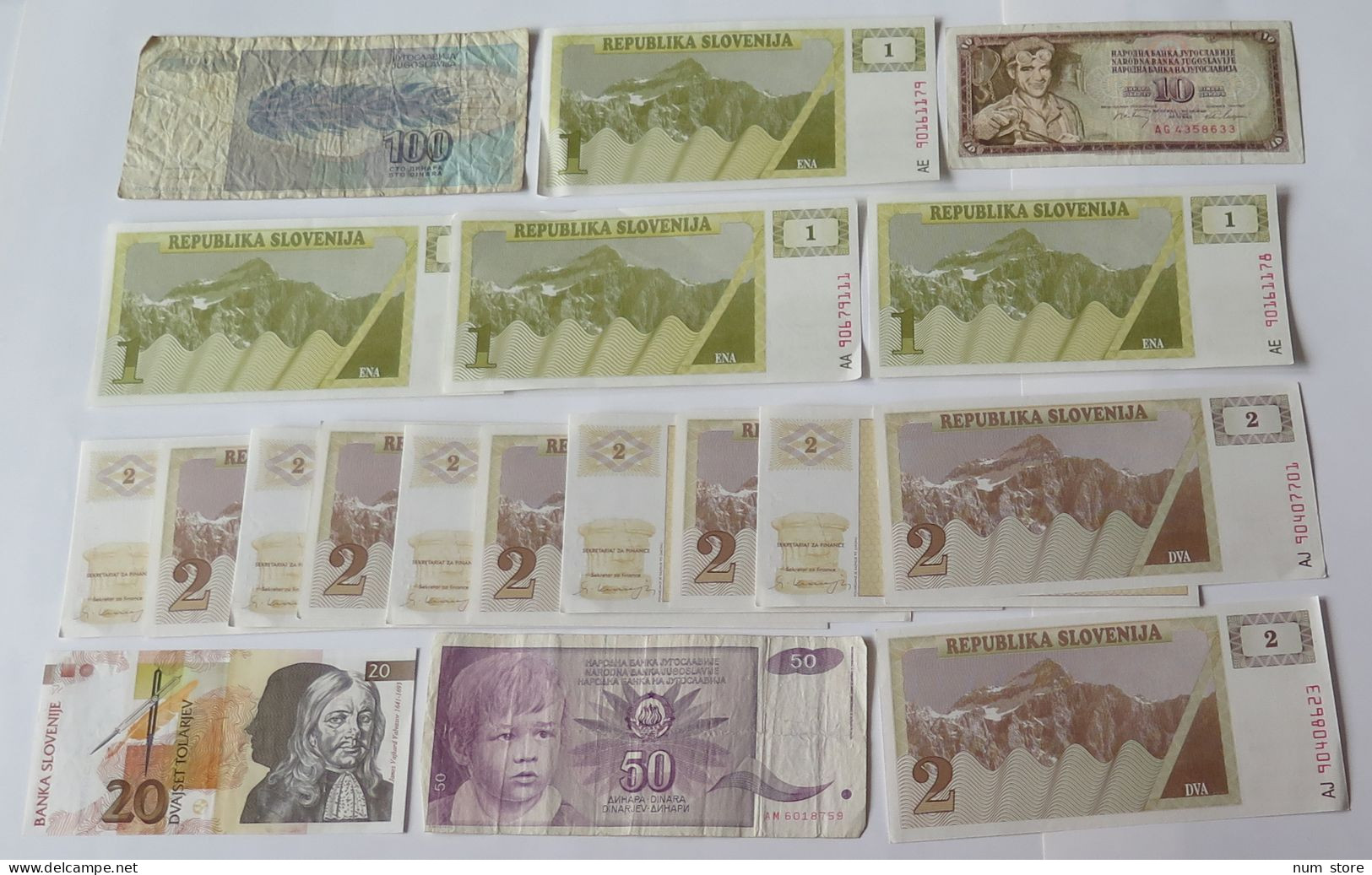 COLLECTION BANKNOTES YUGOSLAVIA 36PC #xc 027 - Sammlungen & Sammellose