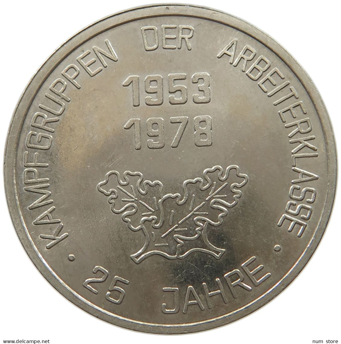 GERMANY DDR MEDAL 1953 - 1978 #alb060 0247 - Autres & Non Classés