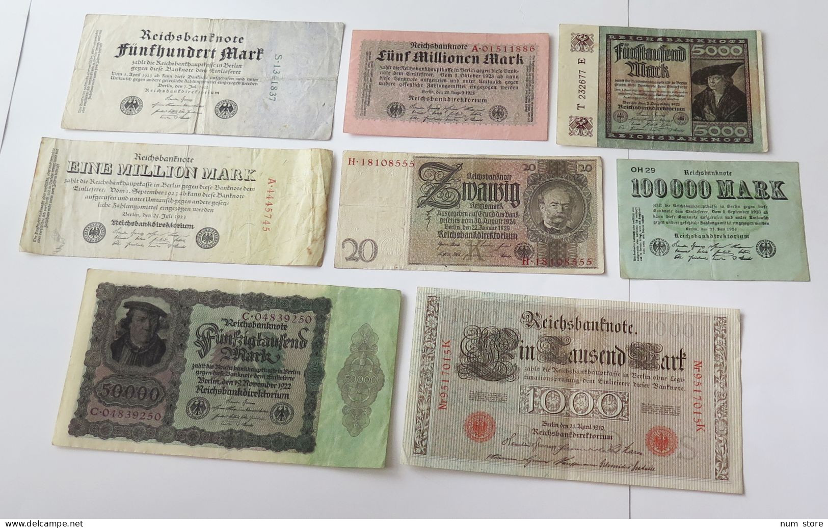 GERMANY COLLECTION BANKNOTES, LOT 15pc EMPIRE #xb 409 - Collezioni