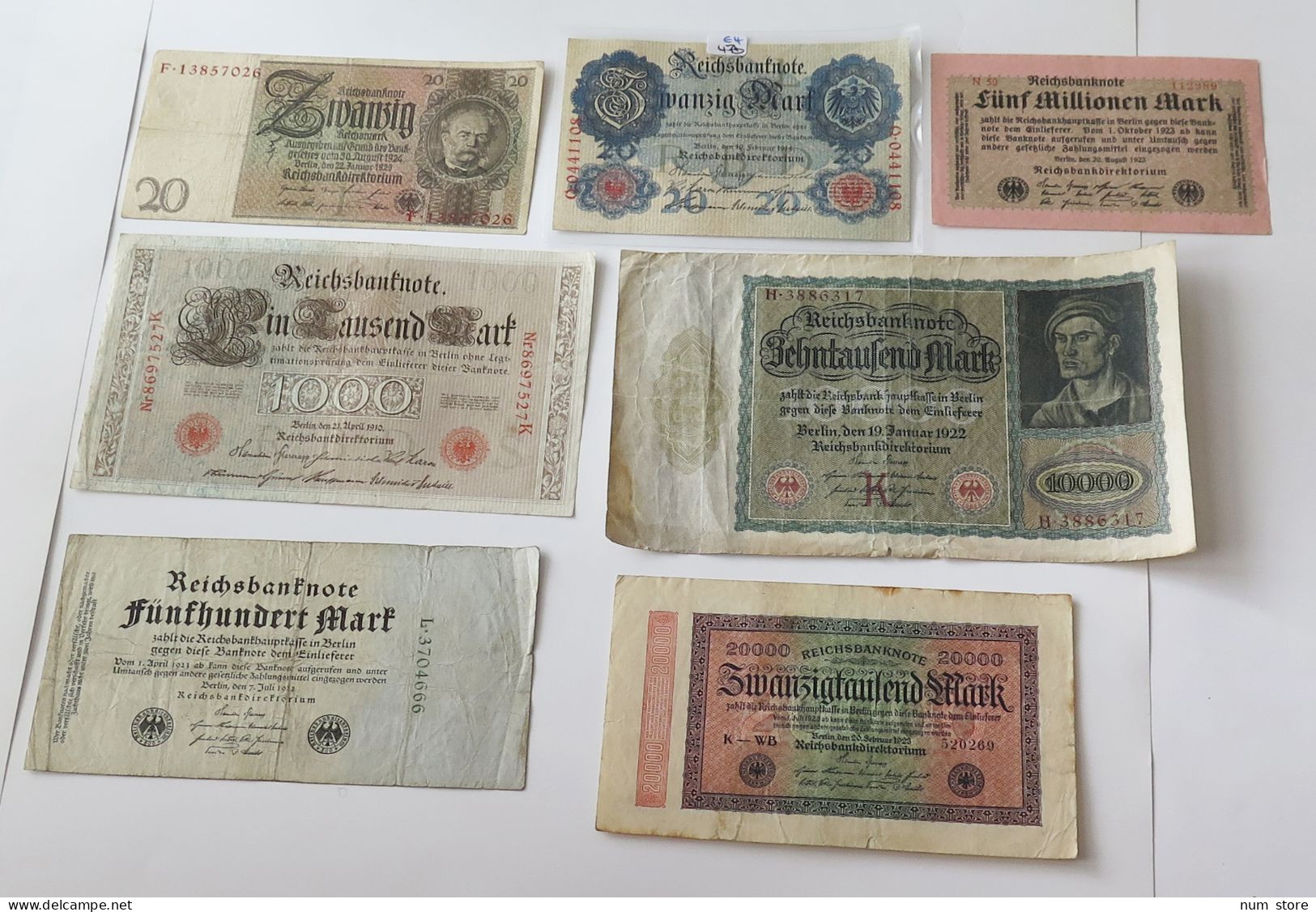 GERMANY COLLECTION BANKNOTES, LOT 15pc EMPIRE #xb 393 - Collezioni