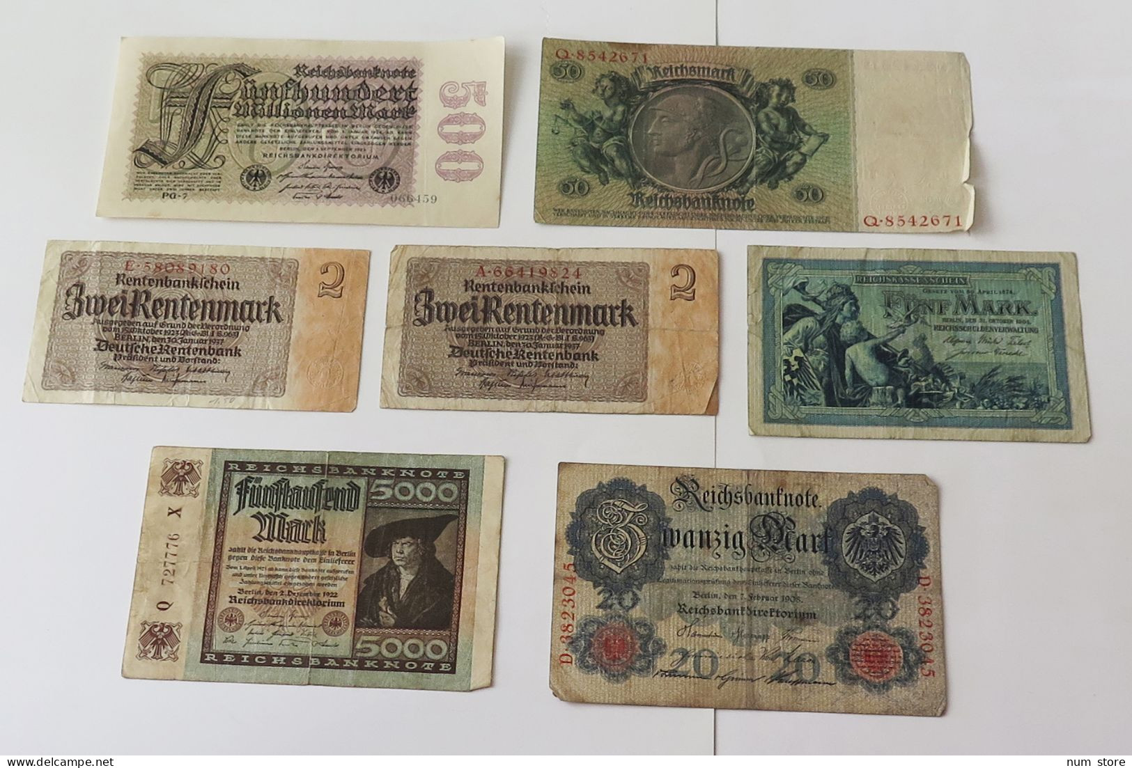 GERMANY COLLECTION BANKNOTES, LOT 15pc EMPIRE #xb 379 - Colecciones