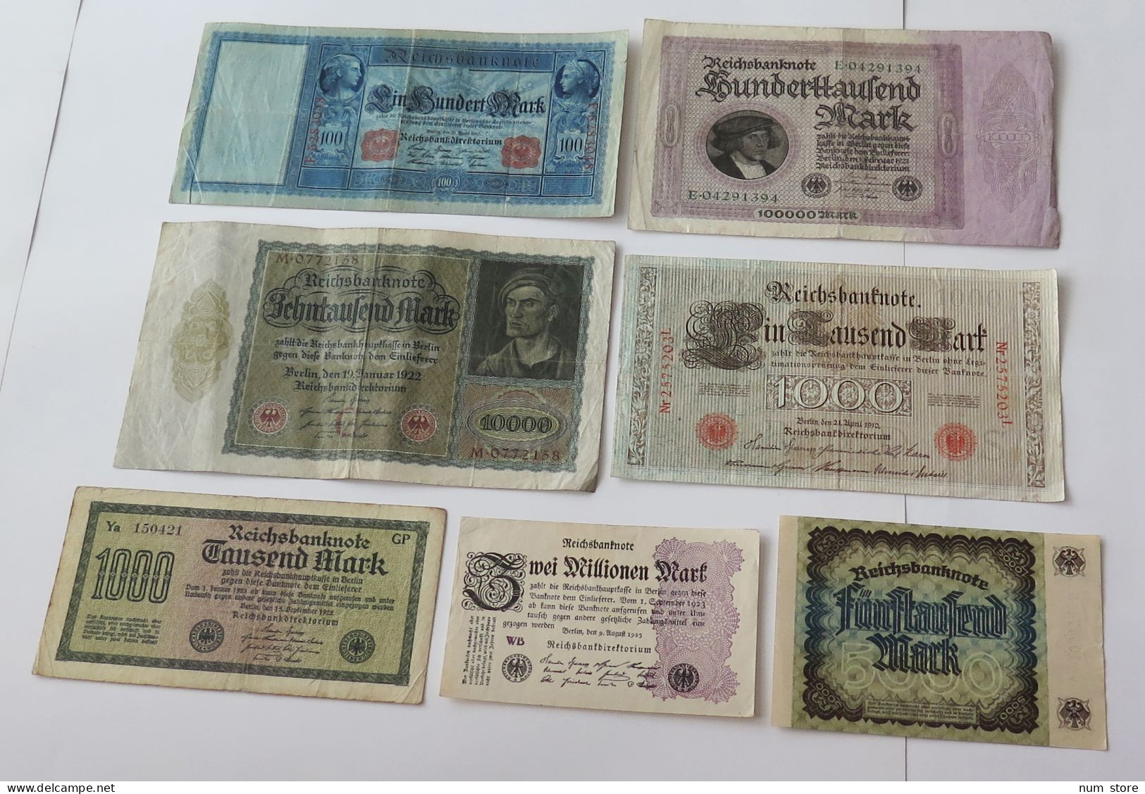 GERMANY COLLECTION BANKNOTES, LOT 15pc EMPIRE #xb 403 - Colecciones