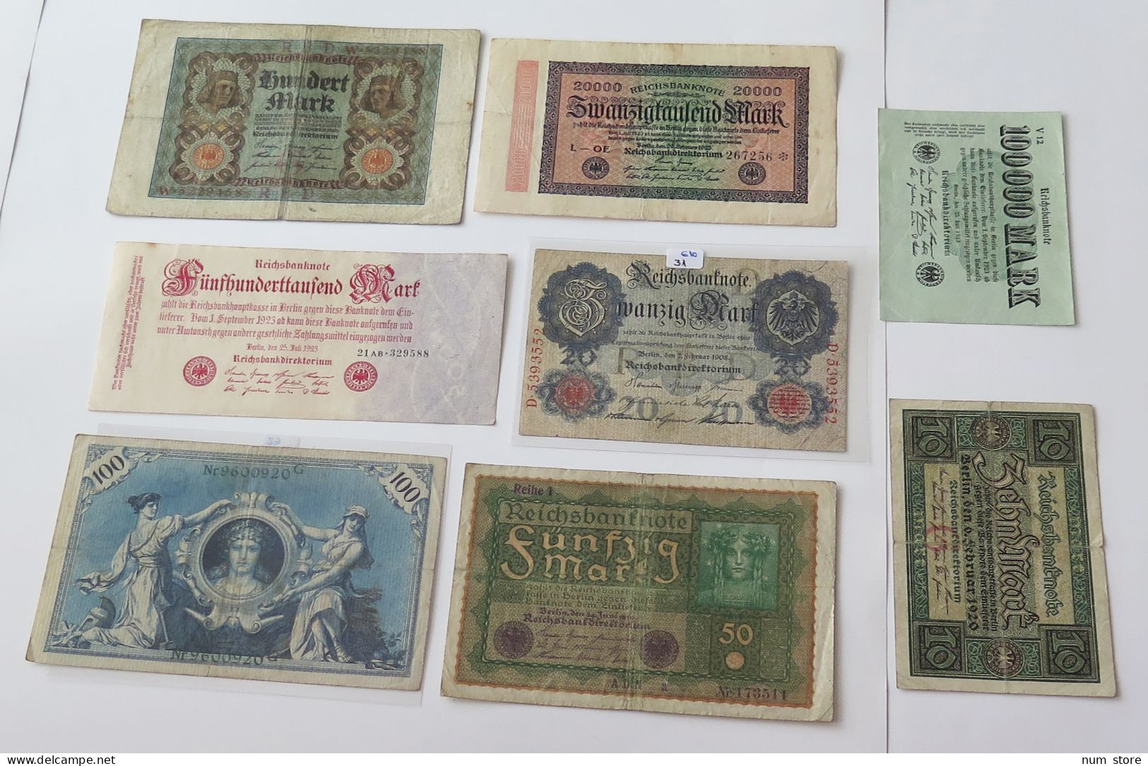 GERMANY COLLECTION BANKNOTES, LOT 15pc EMPIRE #xb 403 - Collections