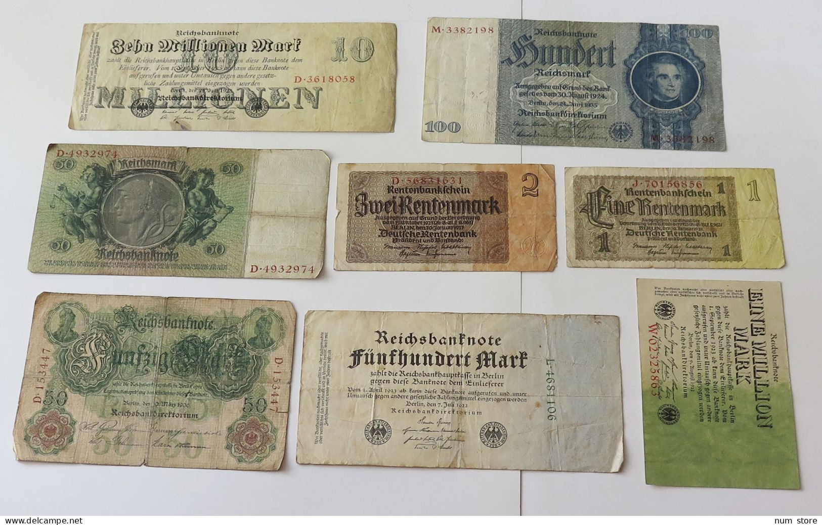GERMANY COLLECTION BANKNOTES, LOT 15pc EMPIRE #xb 363 - Colecciones