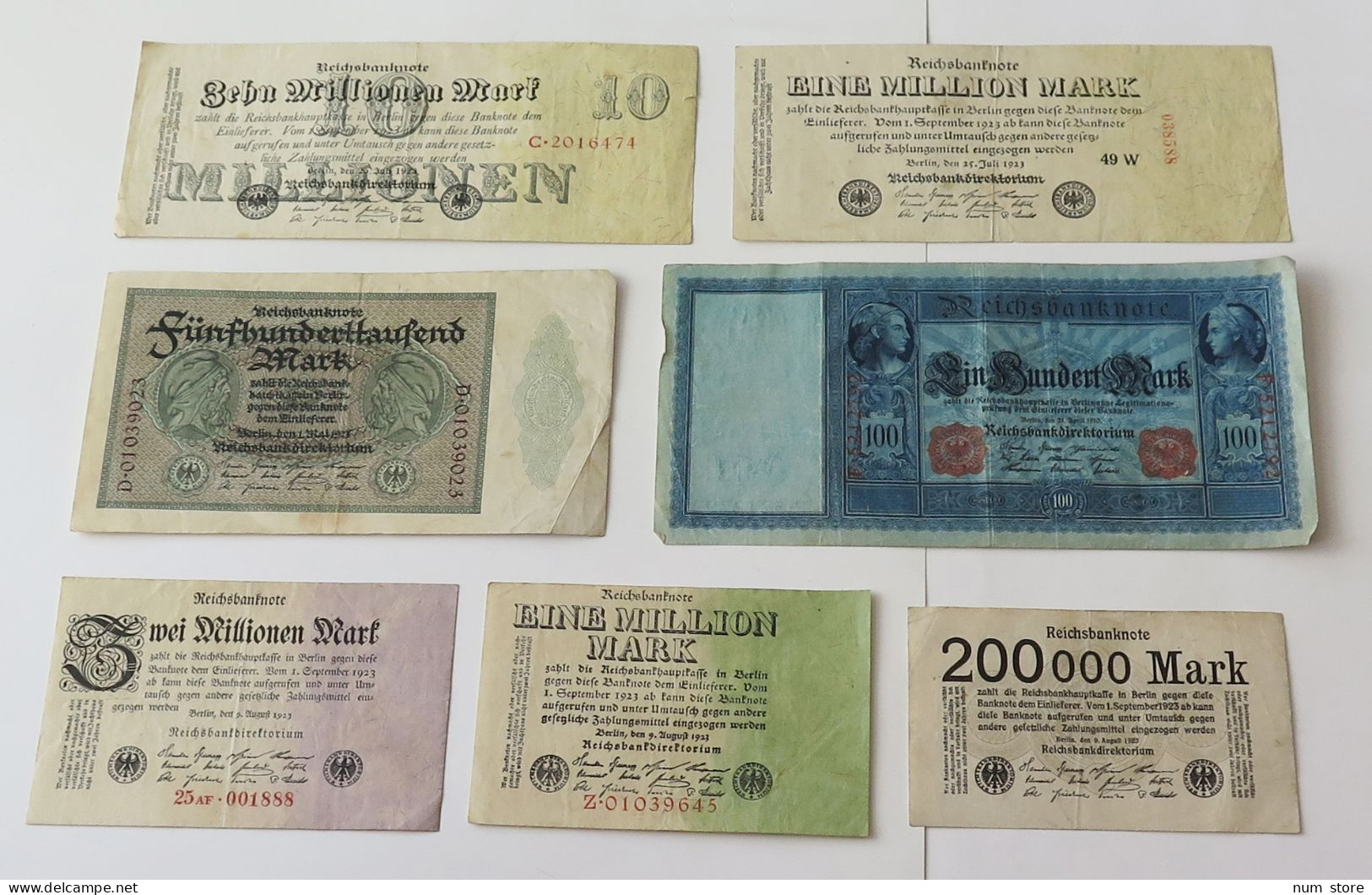 GERMANY COLLECTION BANKNOTES, LOT 15pc EMPIRE #xb 375 - Collezioni