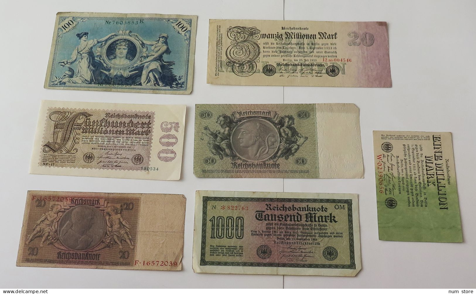 GERMANY COLLECTION BANKNOTES, LOT 15pc EMPIRE #xb 367 - Verzamelingen