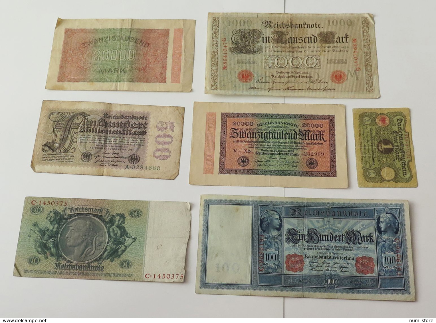 GERMANY COLLECTION BANKNOTES, LOT 15pc EMPIRE #xb 361 - Collections
