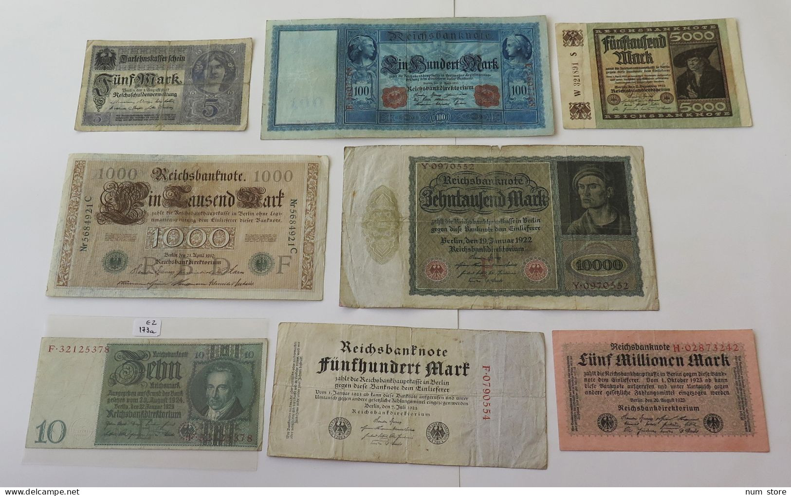 GERMANY COLLECTION BANKNOTES, LOT 15pc EMPIRE #xb 295 - Colecciones