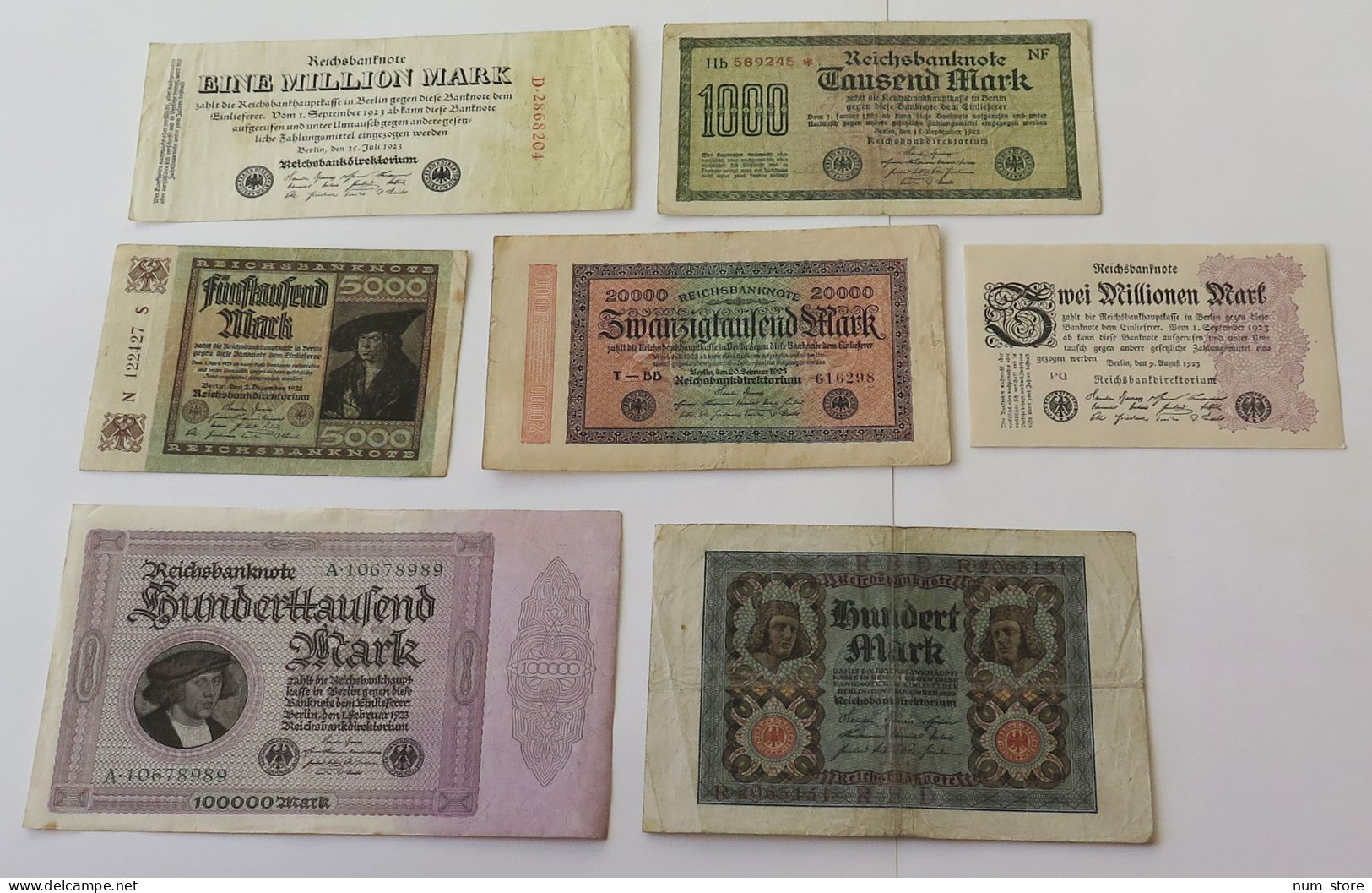GERMANY COLLECTION BANKNOTES, LOT 15pc EMPIRE #xb 299 - Sammlungen