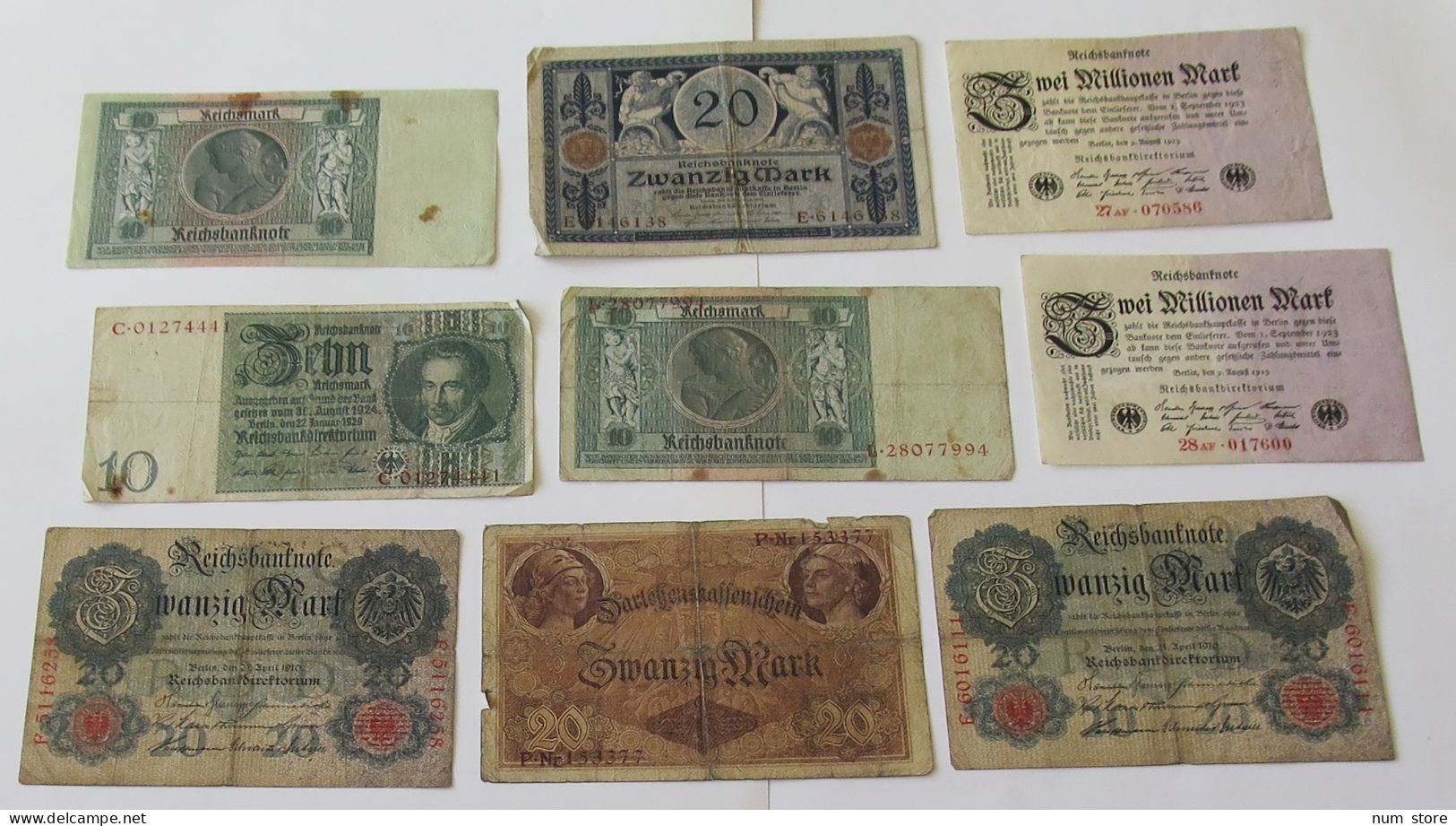 GERMANY COLLECTION BANKNOTES, LOT 15pc EMPIRE #xb 275 - Collections