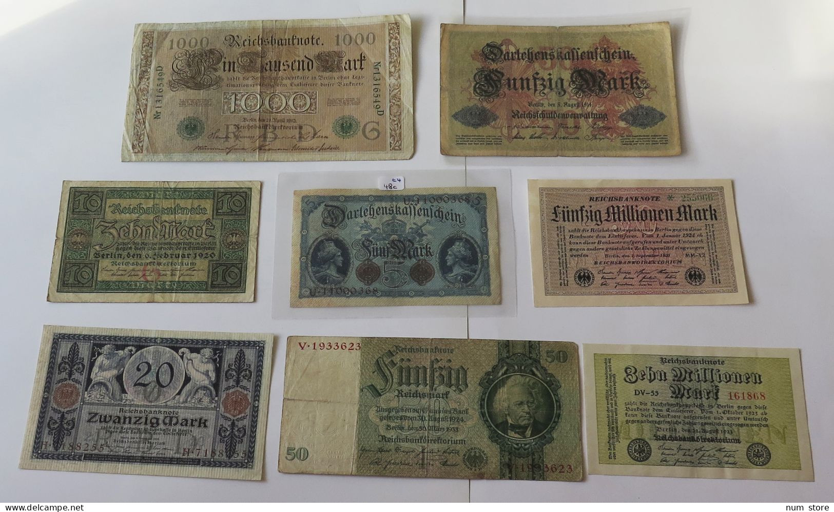 GERMANY COLLECTION BANKNOTES, LOT 15pc EMPIRE #xb 289 - Colecciones