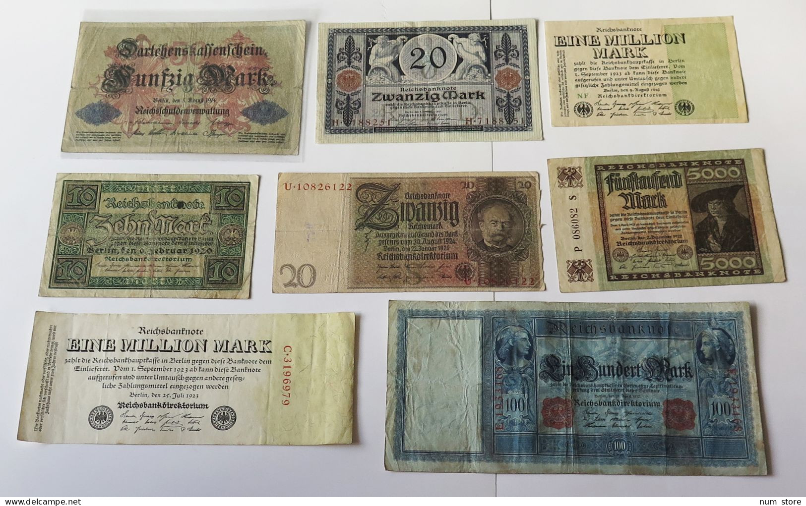 GERMANY COLLECTION BANKNOTES, LOT 15pc EMPIRE #xb 287 - Colecciones