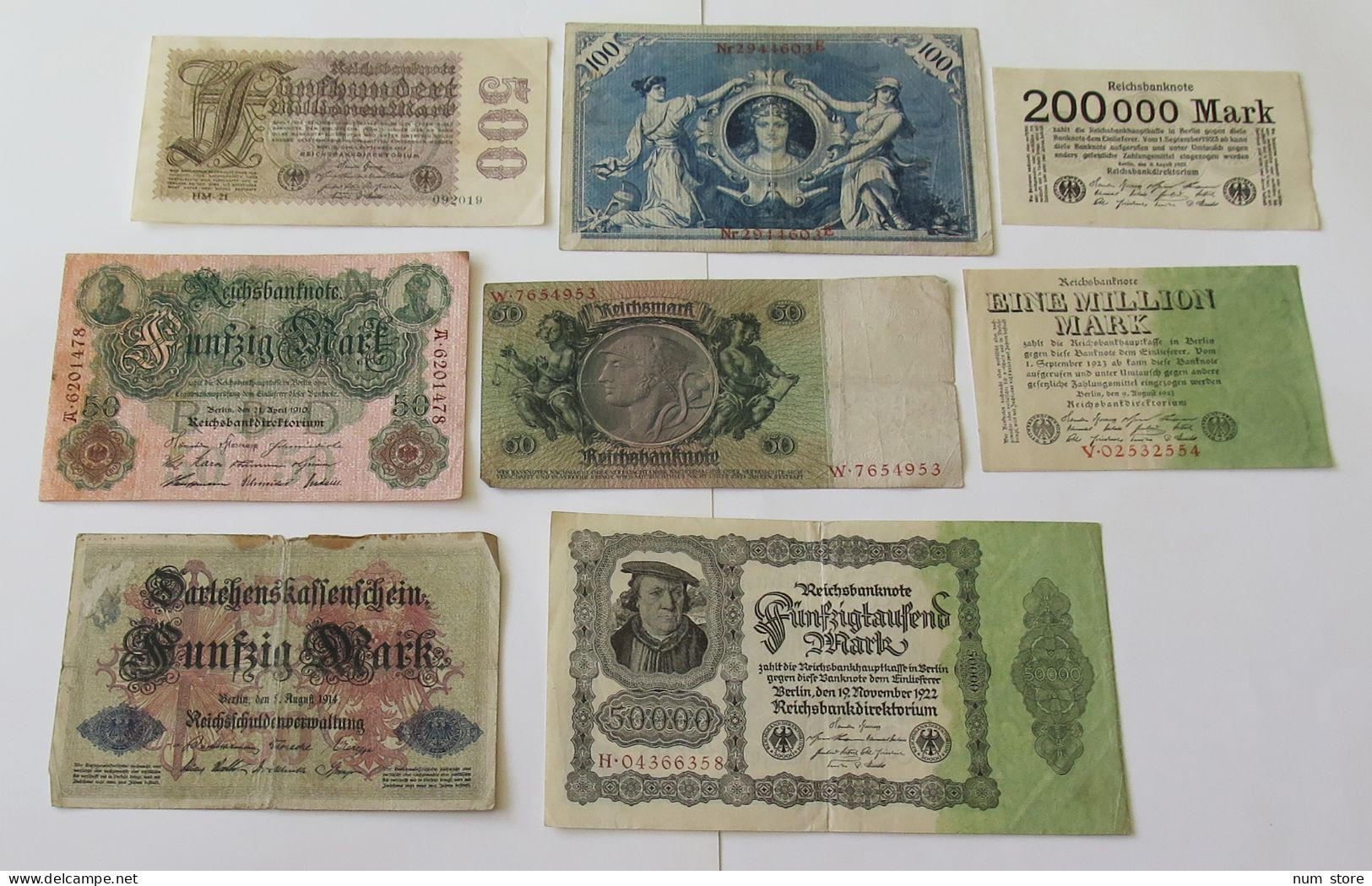 GERMANY COLLECTION BANKNOTES, LOT 15pc EMPIRE #xb 273 - Collections