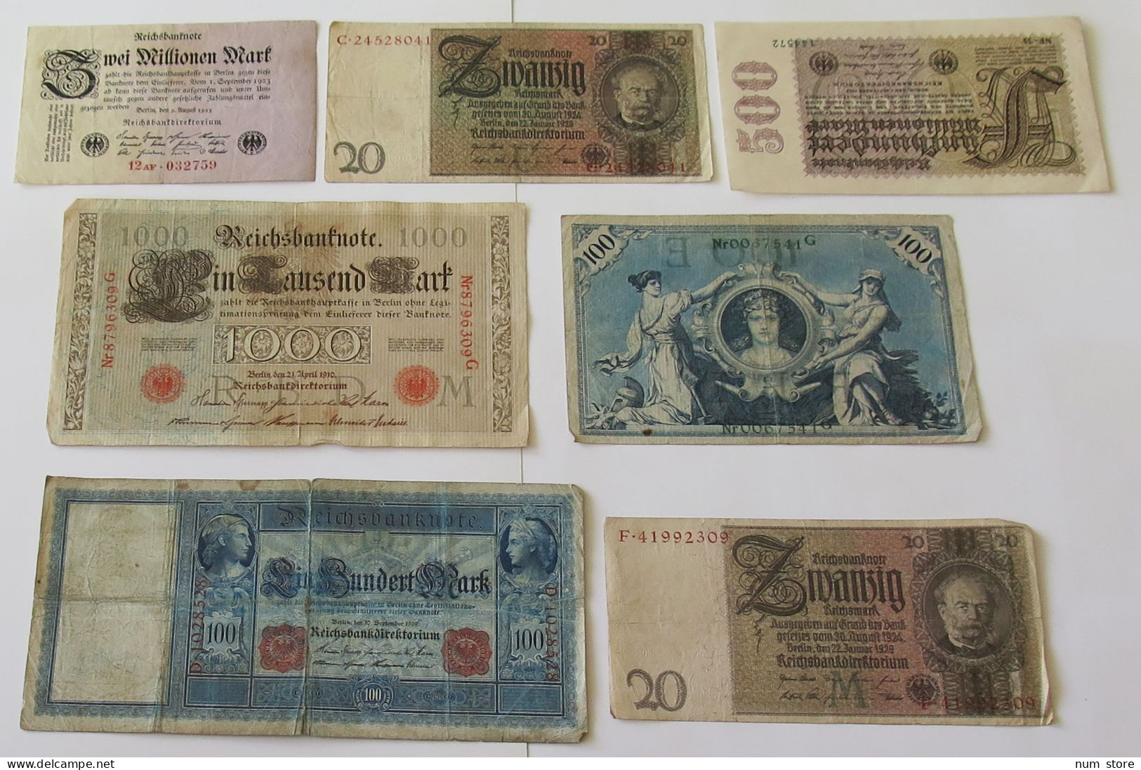 GERMANY COLLECTION BANKNOTES, LOT 15pc EMPIRE #xb 273 - Collections