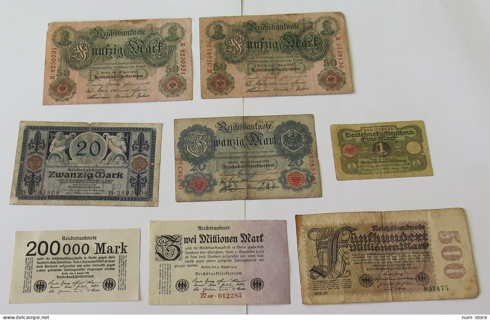 GERMANY COLLECTION BANKNOTES, LOT 15pc EMPIRE #xb 259 - Colecciones
