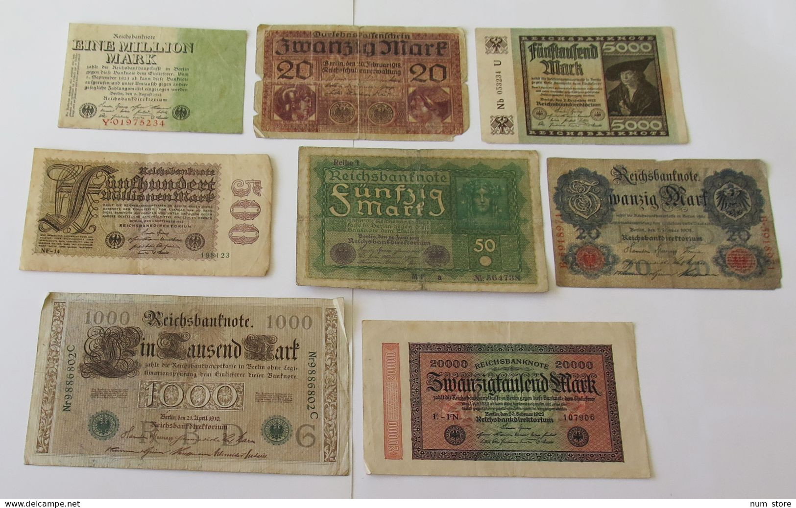 GERMANY COLLECTION BANKNOTES, LOT 15pc EMPIRE #xb 269 - Colecciones