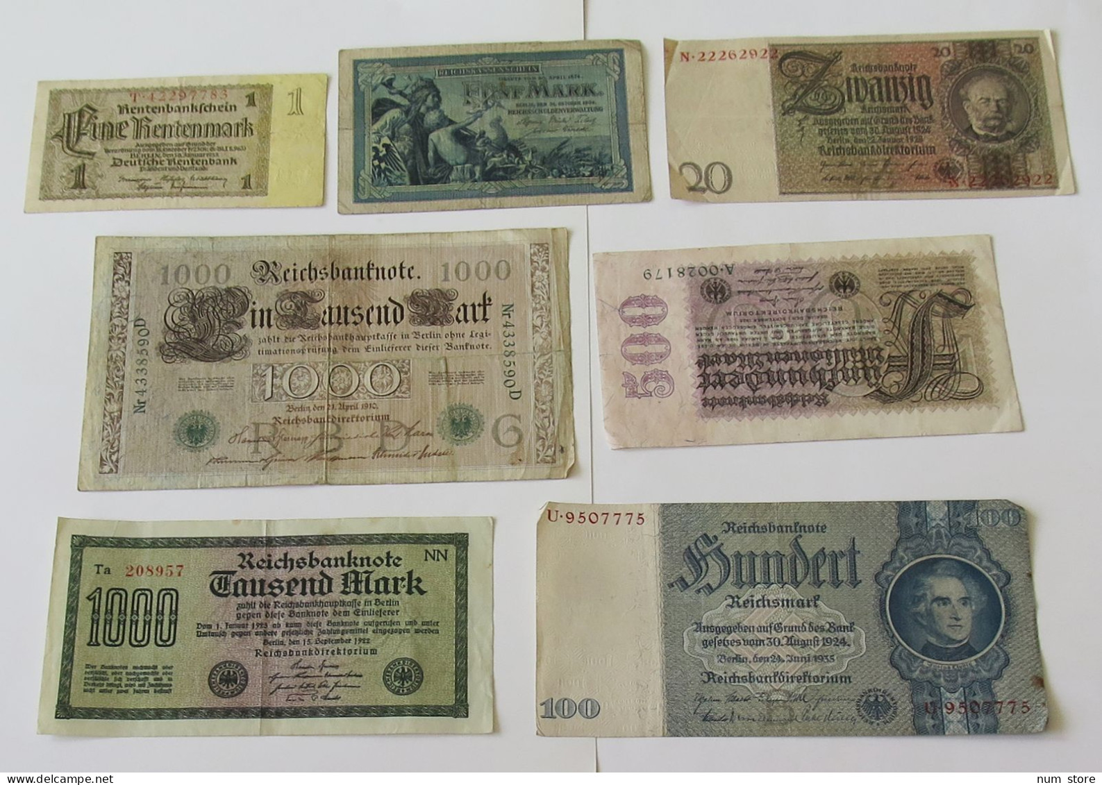 GERMANY COLLECTION BANKNOTES, LOT 15pc EMPIRE #xb 253 - Colecciones